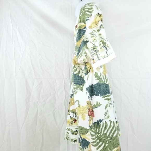 OP Sport Vintage Hawaiian Print Polo Shirt - Picture 2 of 7